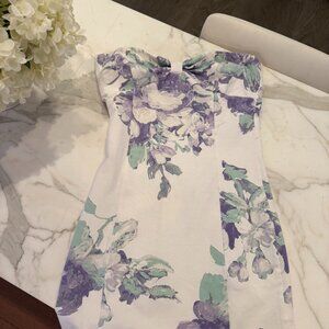 Urban Outfitters - Strapless floral bodycon dress